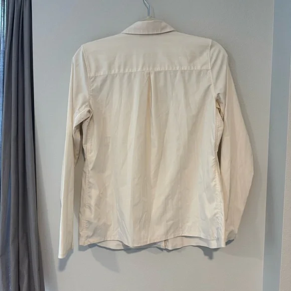 NWT Athleta Urbanite Textured Top, Tide Stripe Sea Salt Blouse Sz XXS #983101 - Picture 7 of 9